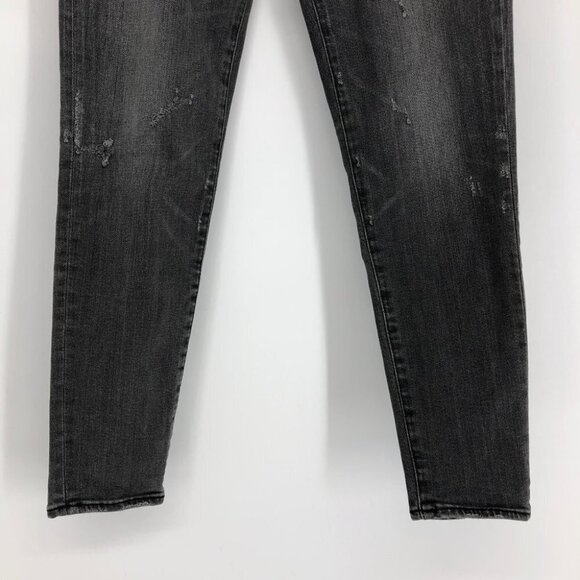 Moussy Vintage Denim MV Helix distressed Skinny Jean in Light Black size 26 - Picture 8 of 16